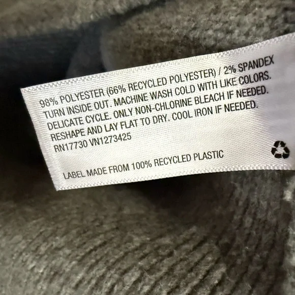 A New Day Polo Knit Top Sweater Gray Short Puff Sleeve Soft Target Academia L - Picture 8 of 8